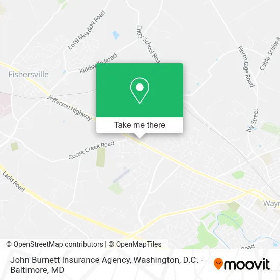 John Burnett Insurance Agency map