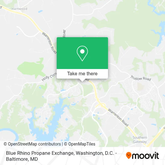 Blue Rhino Propane Exchange map