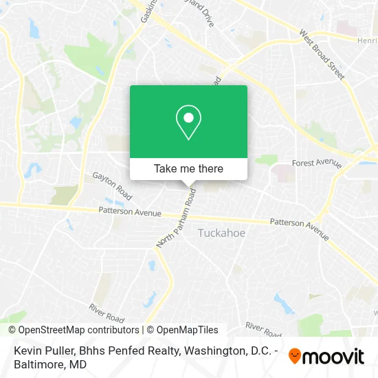 Kevin Puller, Bhhs Penfed Realty map