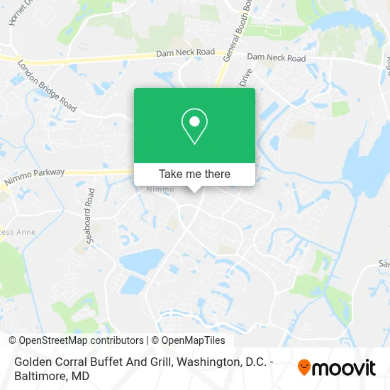 Golden Corral Buffet And Grill map