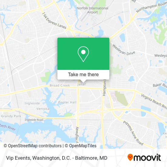 Vip Events map