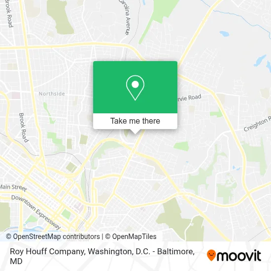 Roy Houff Company map