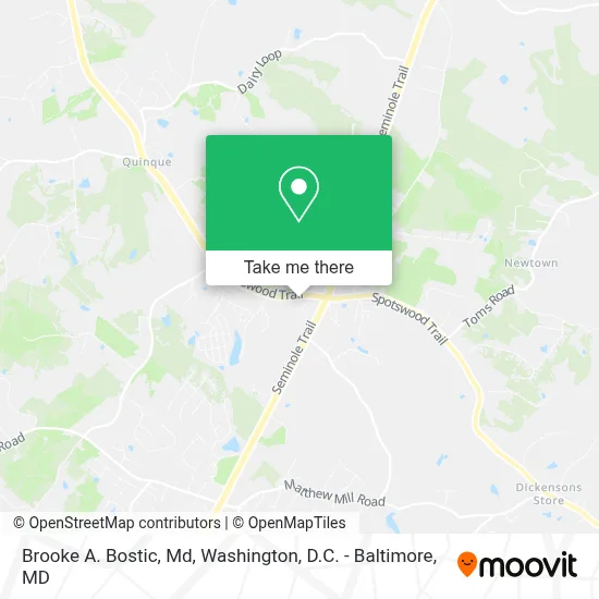 Brooke A. Bostic, Md map