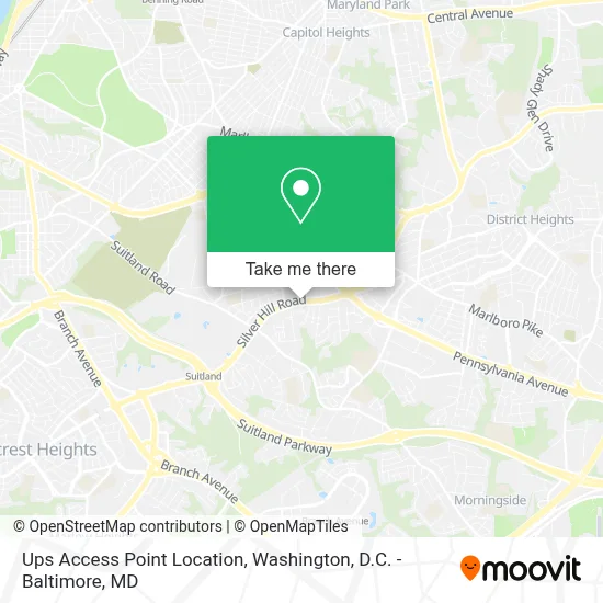 Ups Access Point Location map