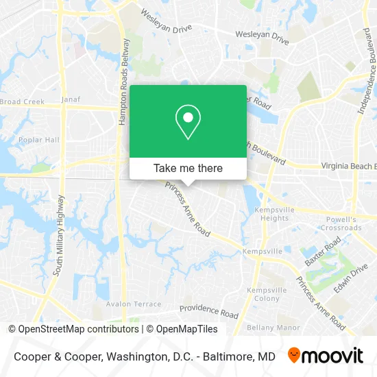 Cooper & Cooper map