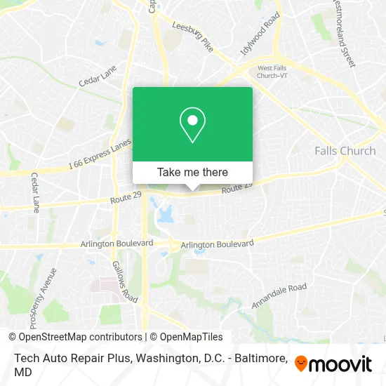 Tech Auto Repair Plus map