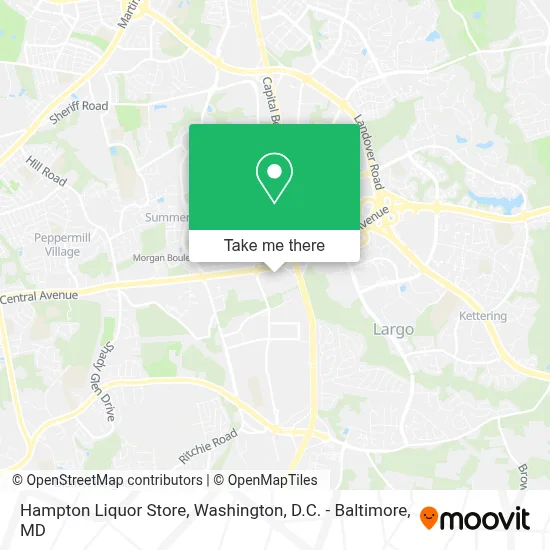 Hampton Liquor Store map