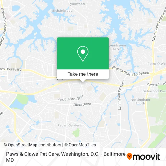 Paws & Claws Pet Care map