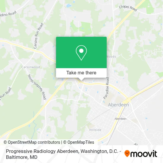 Progressive Radiology Aberdeen map