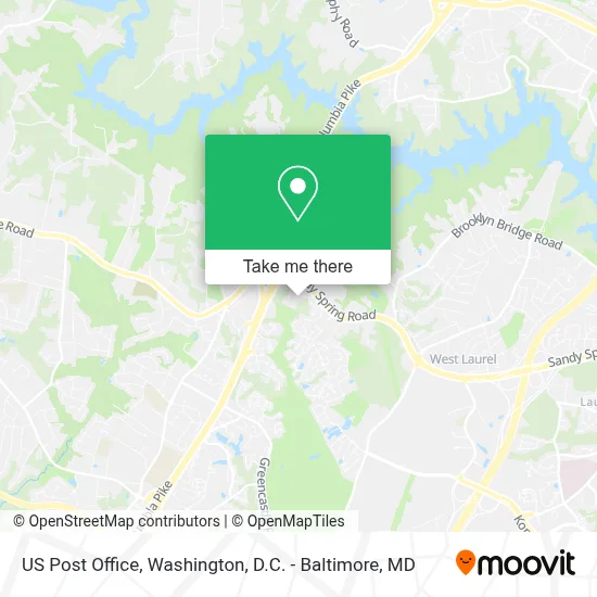 Us Post Office map