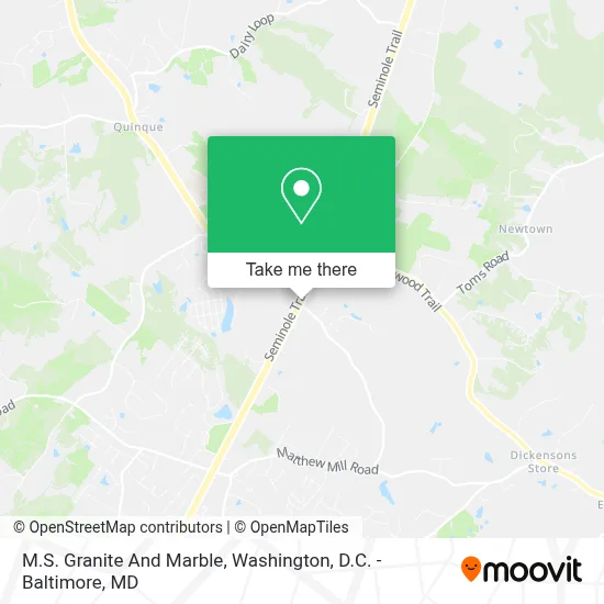 M.S. Granite And Marble map