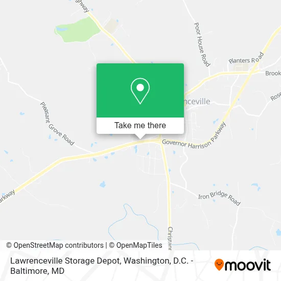 Lawrenceville Storage Depot map