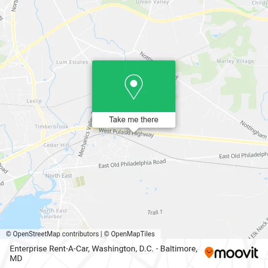 Enterprise Rent-A-Car map