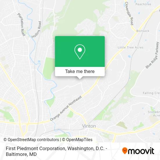 First Piedmont Corporation map