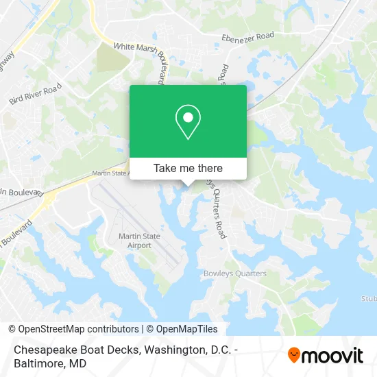 Chesapeake Boat Decks map