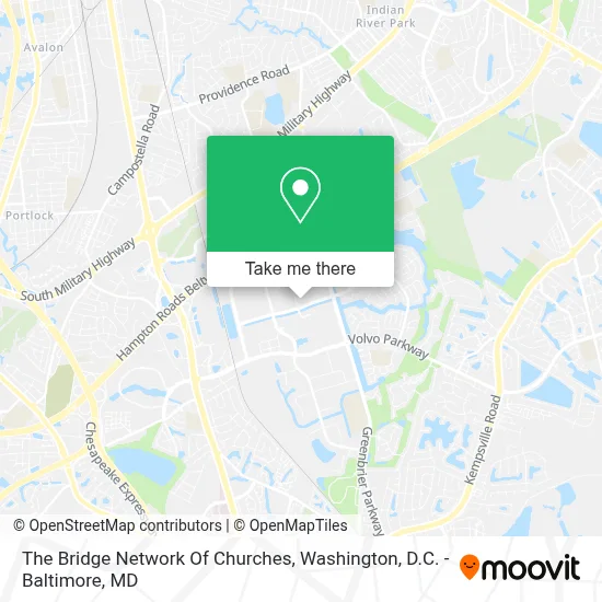 The Bridge Network Of Churches map
