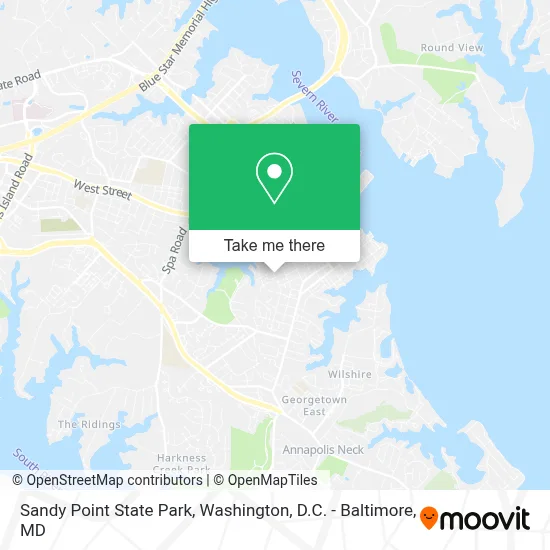 Sandy Point State Park map