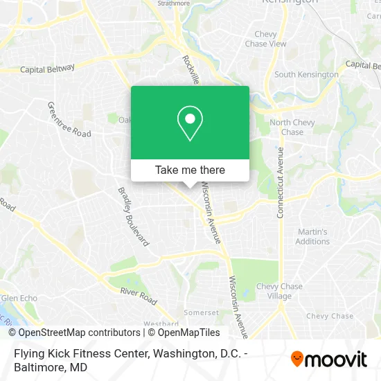 Flying Kick Fitness Center map