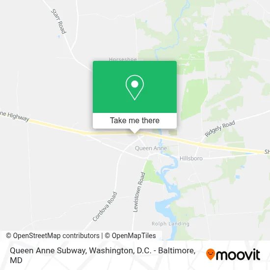Queen Anne Subway map