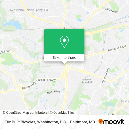 Filz Built Bicycles map