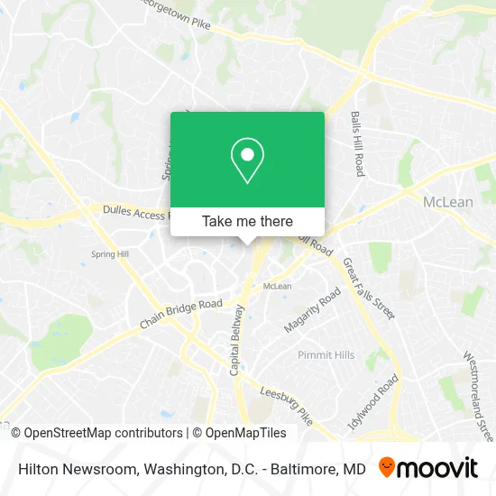 Hilton Newsroom map