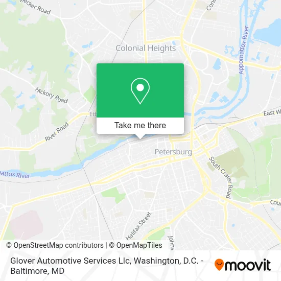 Glover Automotive Services Llc map