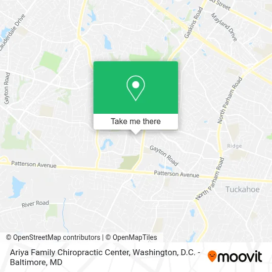 Ariya Family Chiropractic Center map