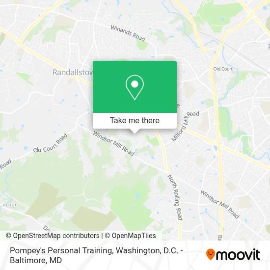 Pompey's Personal Training map