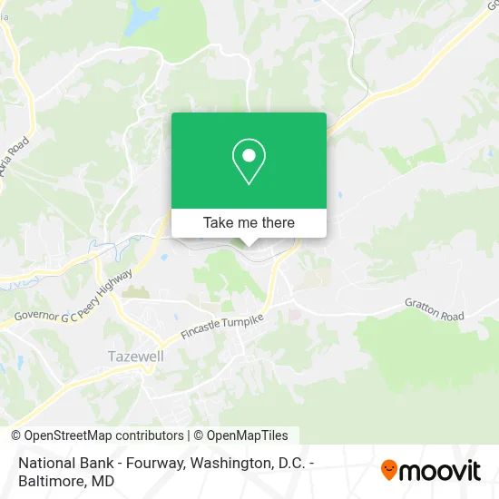 National Bank - Fourway map