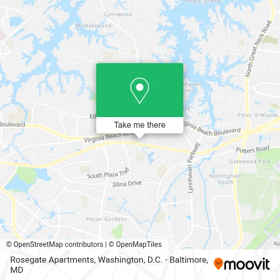 Rosegate Apartments map