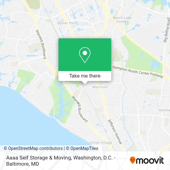 Aaaa Self Storage & Moving map