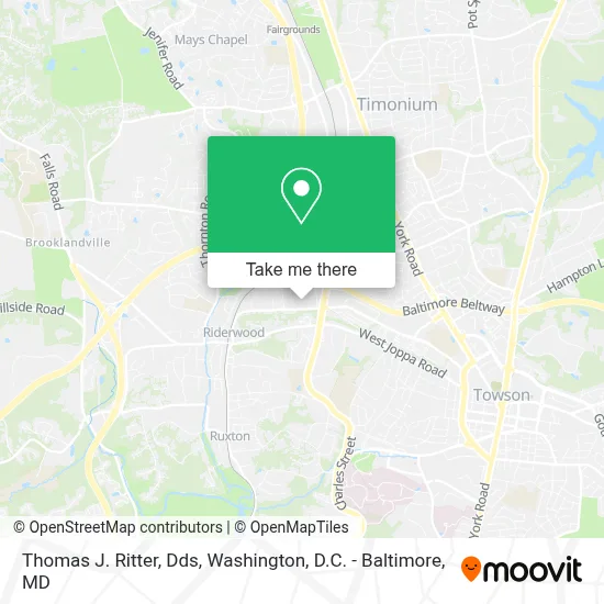 Thomas J. Ritter, Dds map