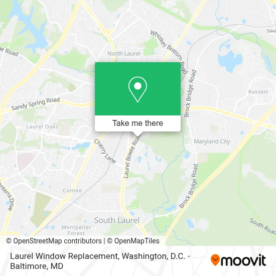 Laurel Window Replacement map