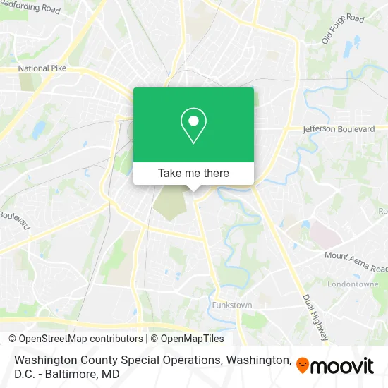 Washington County Special Operations map