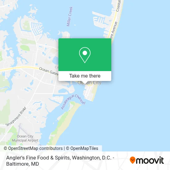 Angler's Fine Food & Spirits map