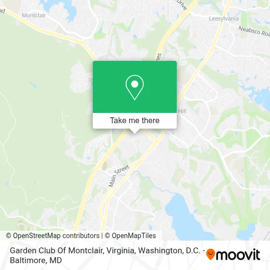 Garden Club Of Montclair, Virginia map