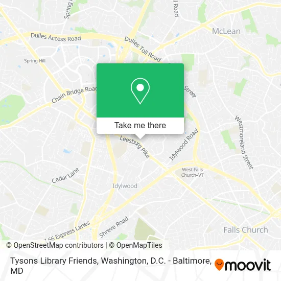 Tysons Library Friends map