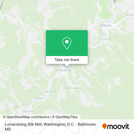 Lonaconing Silk Mill map