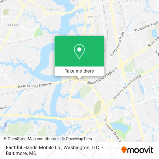 Faithful Hands Mobile Llc map