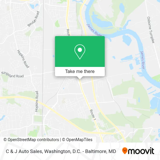 C & J Auto Sales map