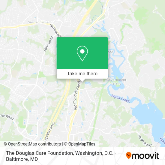 The Douglas Care Foundation map