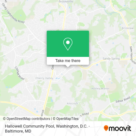 Hallowell Community Pool map