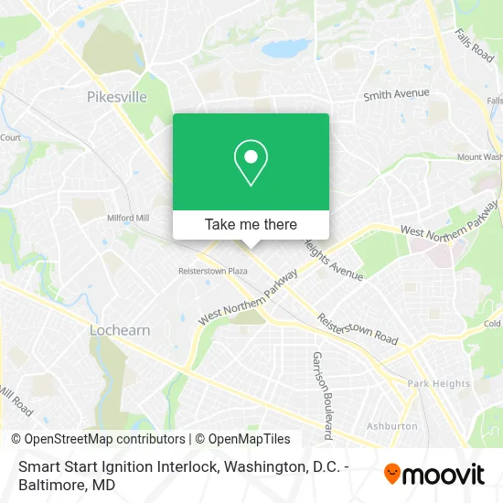 Smart Start Ignition Interlock map