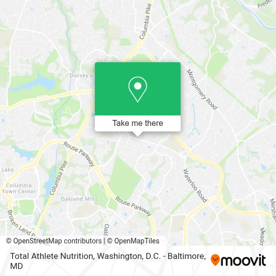 Total Athlete Nutrition map