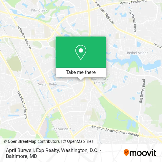 April Burwell, Exp Realty map