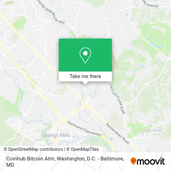 Coinhub Bitcoin Atm map