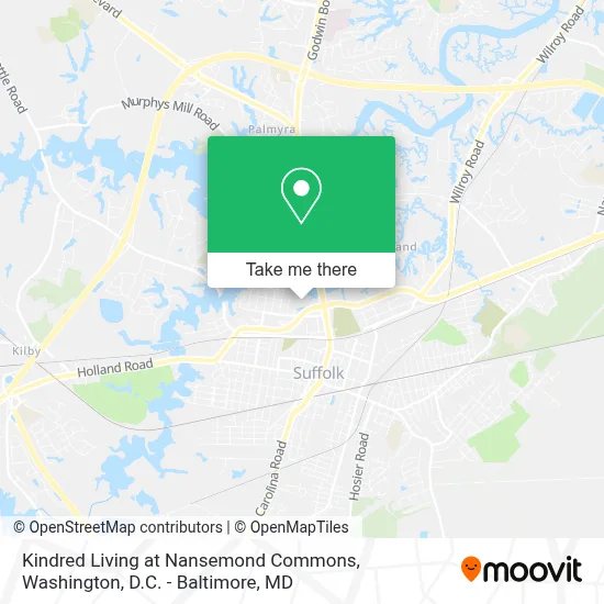 Kindred Living at Nansemond Commons map
