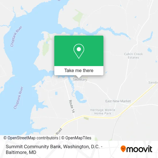 Summit Community Bank map
