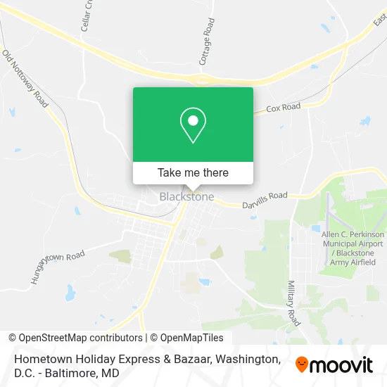 Hometown Holiday Express & Bazaar map