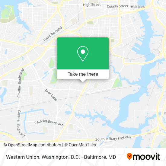 Western Union map